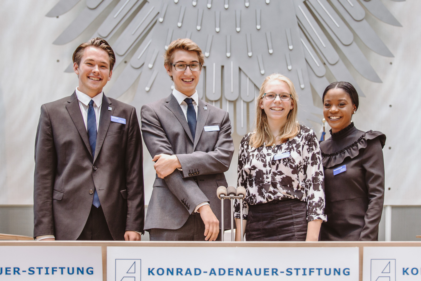 Konferenzfotografie - Gruppenbild Nachwuchs - Wasserwerkgespräch der Konrad-Adenauer-Stifung