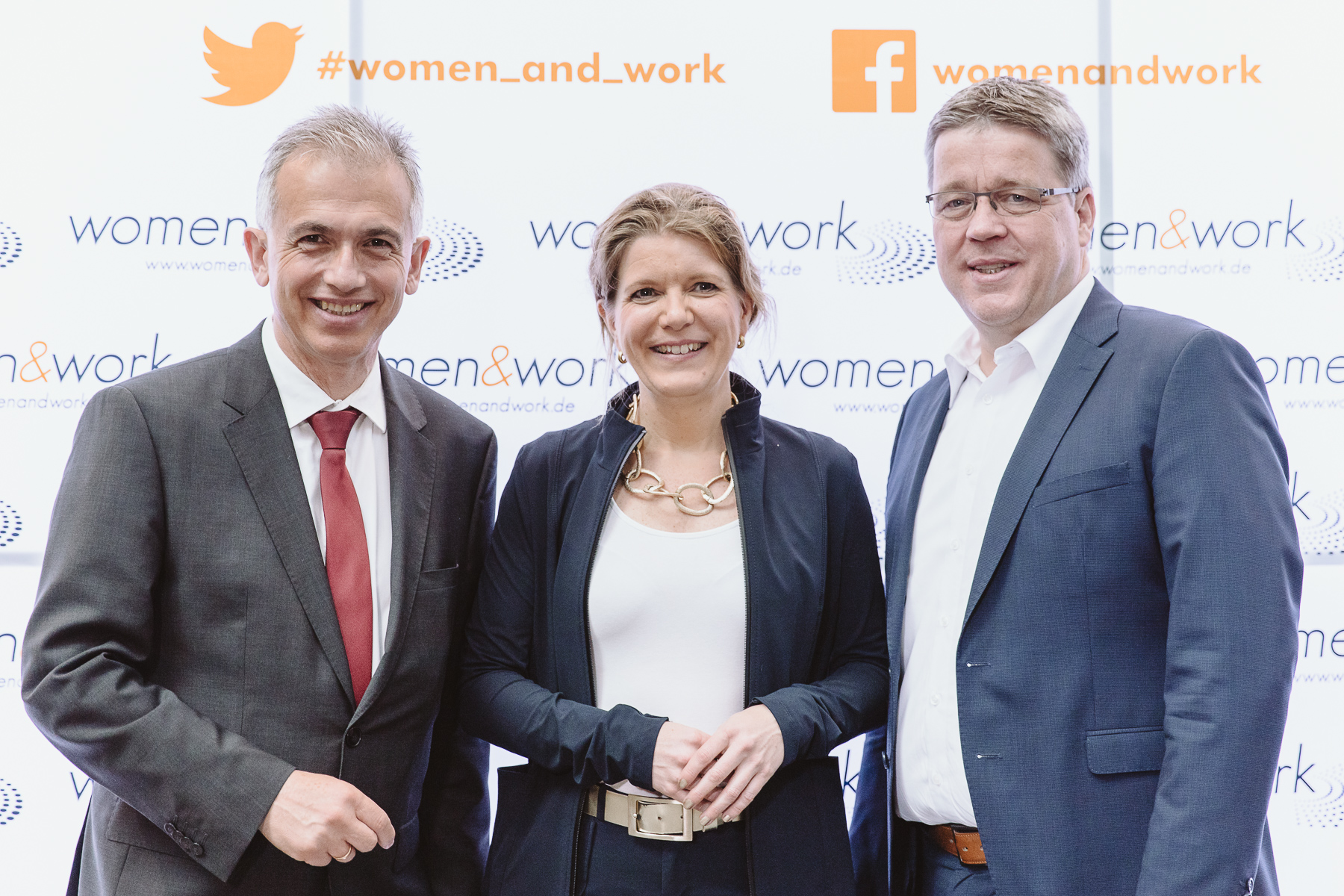 Kongressfotografie - women&work - Melanie Vogel - Peter Feldmann - Mathias Samson Gruppenbild