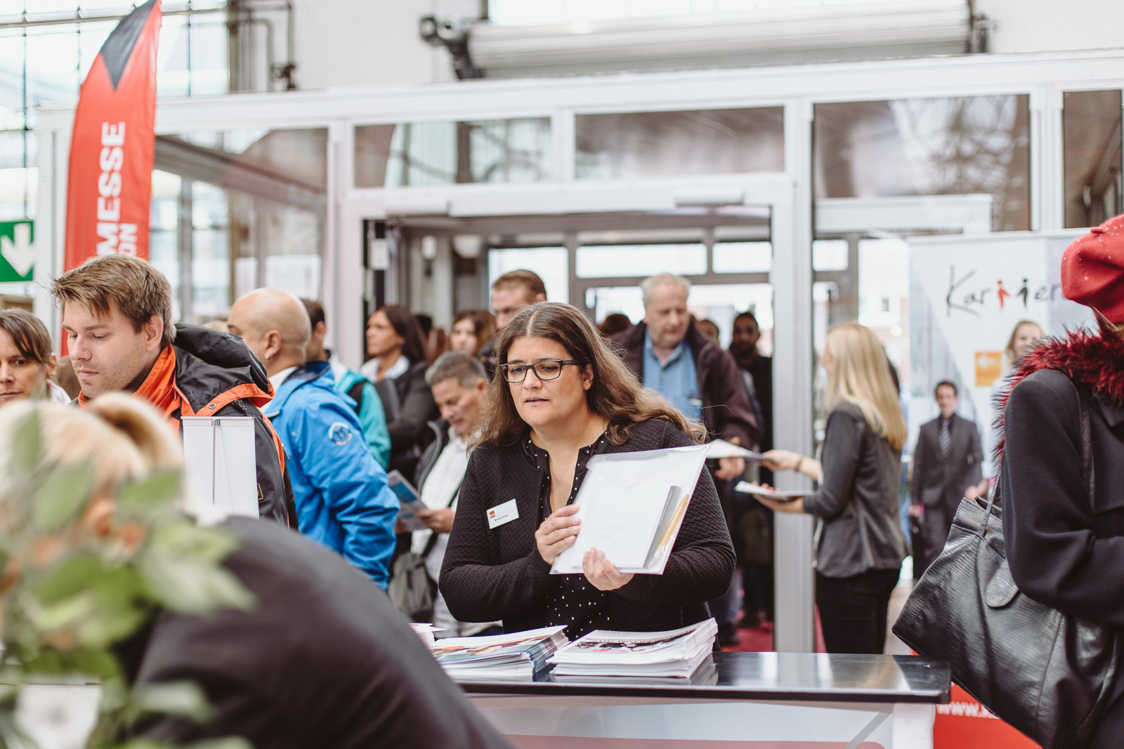 Messefotografie - Reportagefotografie - Kalaydo Jobmesse -die Hallen füllen sich